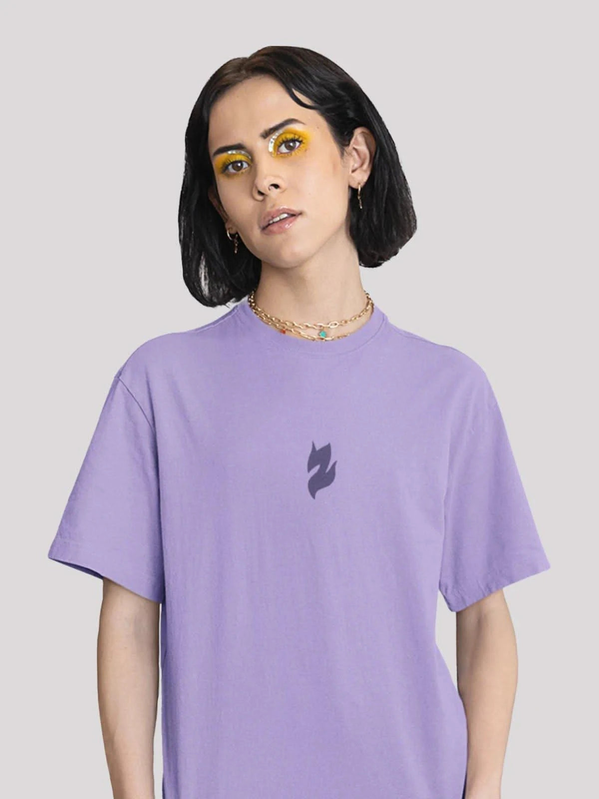 Unisex Signature Collection Oversize T-Shirt-Iris lavender